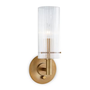 Dixie Natural Brass Sconce