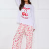 Cherry Pie Pyjama Pants White