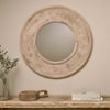 nkuku Itwa Mango Wood Carved Mirror | Mirrors | One Size | Natural