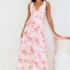 Sunset In Bali Maxi Dress Pink