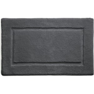 Bamboo Border Graphite Bathmat - 60x100cm