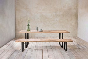 nkuku Fia Bench | Seating | Large | Natural Mango Wood
