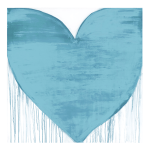 Oceans Of Love Drippy Heart Art Print