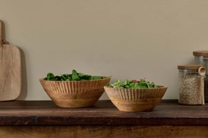 nkuku Gavivi Mango Wood Bowl | Serveware | Small | Natural