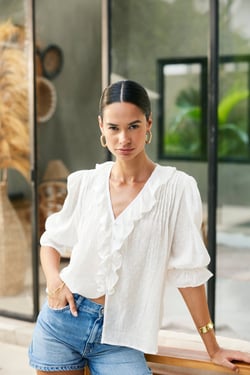 Chloe Shirt in Gold Dust