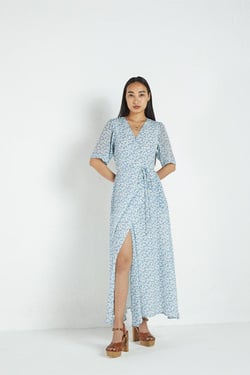 Summer Rains Dress - Forget Me Not / 3XL