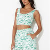 Island Tree Breeze Crop Top Green