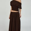 Mist Maxi Skirt (Cocoa) - US 2