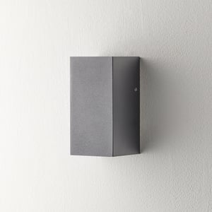 Mullian ip65 downwards wall light in black