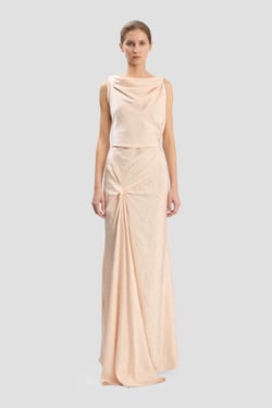 Victoria Beckham Posy Gown In Blossom - Size 16 UK