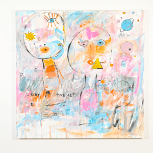 Love Up In The Sky Original Art