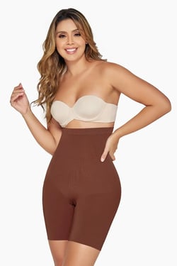 High Waist Thigh Slimmer Comfort Evolution - Pure Chocolate / 3XL