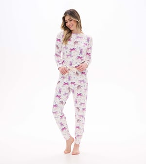 Women's Night Time Tigers Bamboo Pajama Set