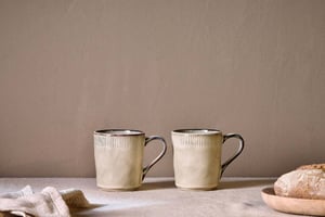 nkuku Malia Mug Set Of 2 | Tableware | Cream