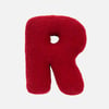 QE Home Alphabet Letter Cushion in R, Red