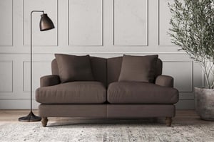 nkuku Deni Small Sofa | Make To Order | Recycled Cotton Mocha
