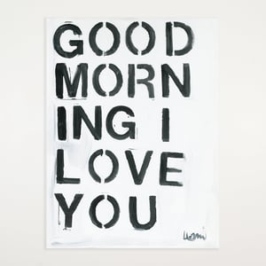 Good Morning I Love You Original Painting by Kerri Rosenthal
