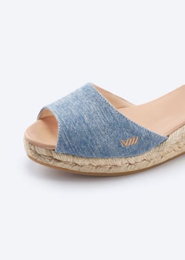 Cavall Premium Fabrics Espadrille Sandal Wedges