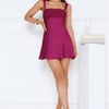 Catching Feels Satin Mini Dress Purple