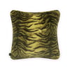 CASPIAN Velvet Large Piped Cushion - Umber