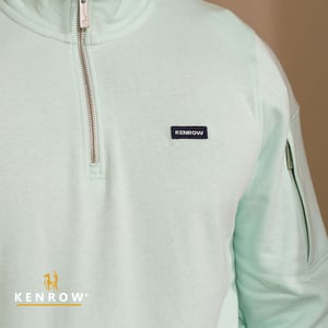 Kenrow Julien Half Zip Pale Green