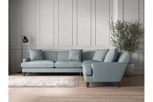 nkuku Deni Corner Sofa | Make To Order | Grand | Recycled Cotton Horizon