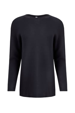 Weird Fish Dalla Knitted Crew Neck Jumper Dark Navy Size 16