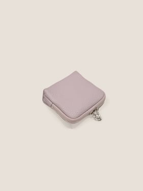 Cowhide Jewelry Pouch - Light Lavender / One Size