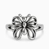 Jeulia "Butterfly Effect" Sterling Silver Ring