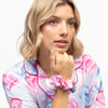 Chloe Heart Printed Jersey Scrunchie - ONESIZE