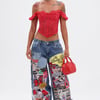 AKIRA So Sick Patchwork Oversized Jeans | Size 13/31