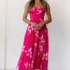 Bloom Vista Strapless Maxi Dress Pink