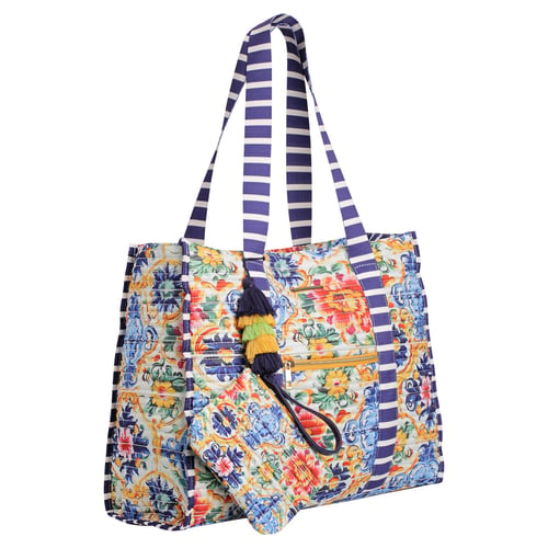 Striped Beach Bag-La Dolce Vita