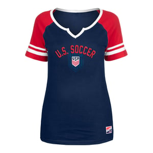 Women's New Era USMNT Echo Navy Tee / 2X