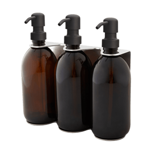 Chrome Triple Wall Mounted Soap Dispenser