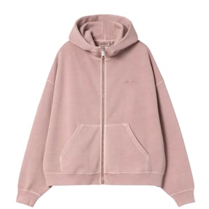 Carhartt WIP Womens Hooded Benton Jacket Glassy Pink Garment Dyed