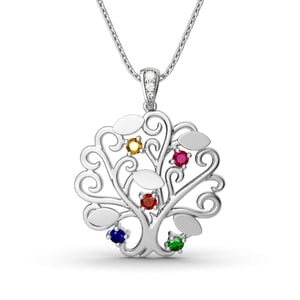 Jeulia Dancing Tree Pendant