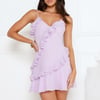 Summer Soirée Mini Dress Lilac