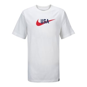 Youth Nike USA Swoosh White Tee / S