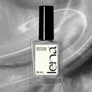 LENA Breathable & Water-Permeable Halal Nail Polish - Silver Wear - LE74