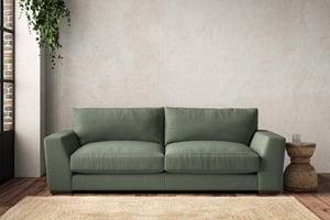 nkuku Guddu Large Sofa | Make To Order | Brera Linen Jade | No Colour