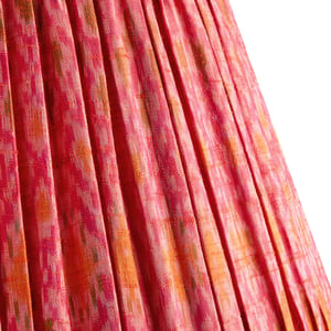 16cm empire shade in orange and raspberry slub silk