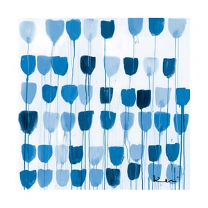 Delft Tulips Art Print