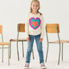 Girls Layered Hearts Sweater