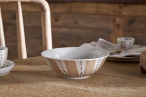 nkuku Patthar Cereal Bowl | Tableware | One Size | Cream & Clay