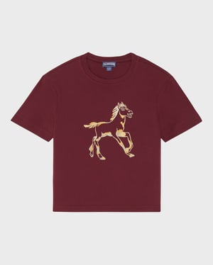 Vilebrequin - Boys T-shirt Year Of The Horse - Tee Shirt - Thomy - Red - Size 12