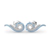 Jeulia "Cloud from Field Sky" Sterling Silver Earrings