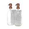 White Double Wall Mounted Soap Dispenser
