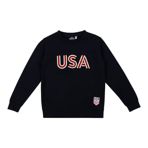 Youth USA Soccer House Terry Navy Crewneck / XL