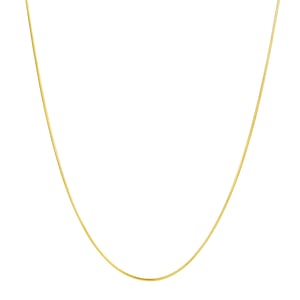 Round Snake Chain Necklace Sterling Silver